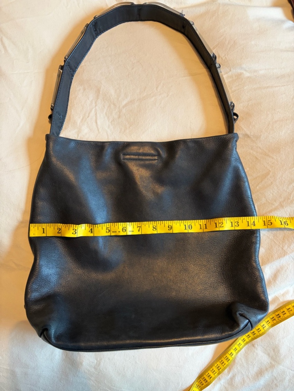 Prada Black Leather Shoulder Bag